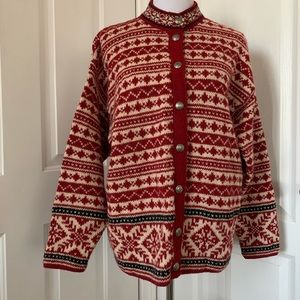 Nordic Sweater Size Large L L Bean Wool